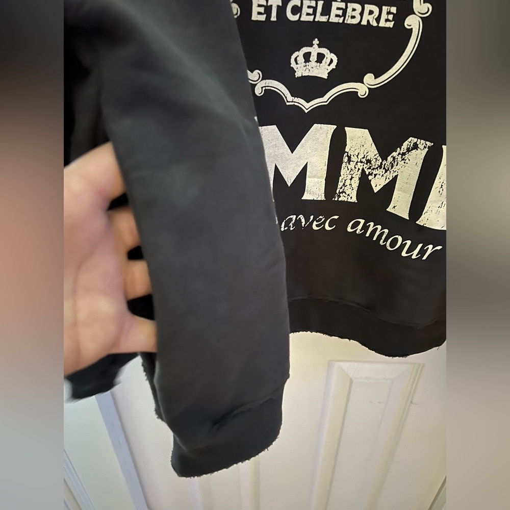 NWT: Homme Femme Distressed Hoodie - Picture 5 of 9